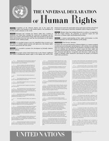世界人権宣言に基づいて、世界中で数多くの人権法や条約が作成されました。
